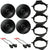 2 Pairs Pioneer Front and Rear Door Speakers, 300 Watts TS-G1620F Fit GM