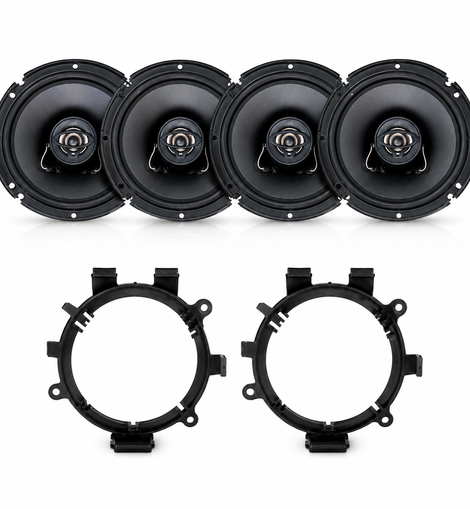Cerwin Vega XED62  300W 6.5” Front & Rear Speaker Package for 1999-06 GM 4 Door