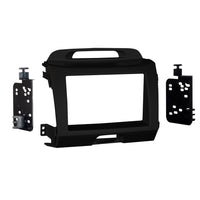 Metra 95-7344CH Double DIN Charcoal Dash Installation Kit - Compatible Fits for Kia Sportage 2011-2016