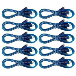 10 Absolute 15 Feet 2 CH RCA Interconnect Cable Wire for Marine, Car Amplifier Stereo or Home Audio