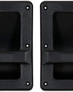 2 MR DJ HND97 9" X 7" Speaker Cabinet Plastic Bar Handles Black Recessed Heavy Duty