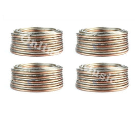 12 Gauge 25 FT Clear Speaker Wire 4 PACK DEAL Copper Clad Stranded Wire