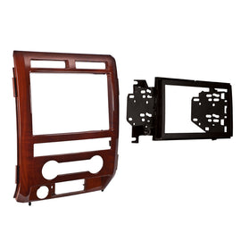 Metra 95-5822MM Double DIN Installation Dash Kit - Compatible Fits for Ford F-150 2009-2010 - Milano Maple