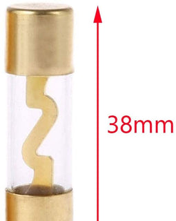 American Terminal TAGU80-5 80 Amp Gold-Plated AGU Glass Fuse (5 Pack)