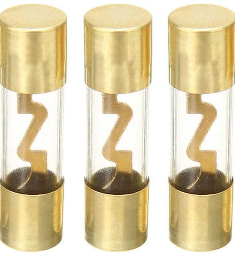 American Terminal TAGU80-5 80 Amp Gold-Plated AGU Glass Fuse (5 Pack)