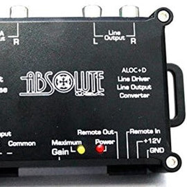 Absolute ALOC+D Line Driver/Line Output Hi to Low RCA Converter Built In Remote Turn On Output Bundle