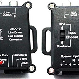 2 Absolute ALOC+D Line Driver/Line Output Hi to Low RCA Converter With Built In Remote Turn On Output