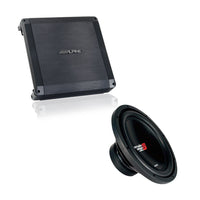 Alpine BBX-T600 600W 2Ch Amplifier + Cerwin Vega XED12V2 12" 1000W Subwoofer