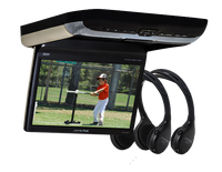 Alpine PKG-RSE3DVD 10.2" overhead video monitor with a built-in DVD player