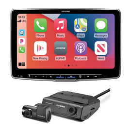 Alpine ILX-F511+DVR-C320R 11" Multimedia Receiver with Dash Camera Bundle