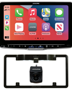 Alpine ILX-F509+KTX-C10LP+HCE-C1100 9" Receiver Android CarPlay + Frame Back Up Cam