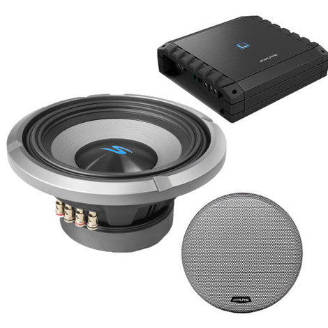 Alpine S2-A60M Class-D Amp & S2-W10D2 10