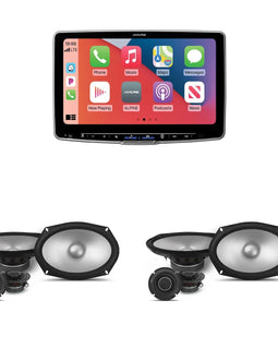 Alpine ILX-F511+S2-S69C 11" Multimedia Receiver & 2 Pairs 6x9" Component Speakers Bundle