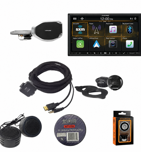Alpine i407-WRA-JL+KCU-315UH+SPV-10TW-WRA+SPV-65-JLT USB / HDMI Extension Cable w/ Bundle for 18 - Up Wrangler