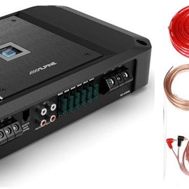 Alpine R2-A150M 1500 W RMS High-Performance Class-D Mono Sub Amplifier + 0 Gauge Amp Kit