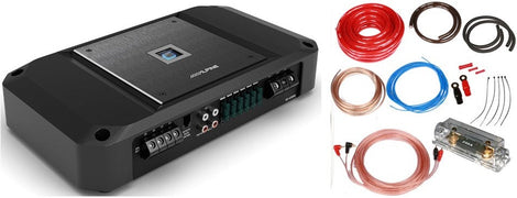 Alpine R2-A150M 1500 W RMS High-Performance Class-D Mono Sub Amplifier + 0 Gauge Amp Kit