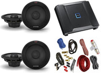 2 Alpine R2-S65.2 6.5" speakers + R2-A60F 600W 4-Ch Amp + KIT4 4 Gauge Wiring Kit
