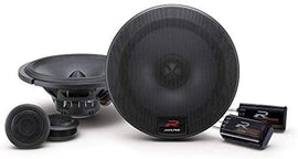 2 Alpine R-S65C.2 Component System<br/>300W MAX, 100W RMS 6.5" R-Series Component 2-Way Speakers