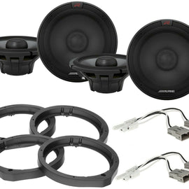 2 Alpine R-S65.2 6.5" Speaker Package With Speaker Adapter and Harness For Select Honda and Acura Vehicles