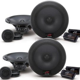 2 Alpine R-S65C.2 Component System<br/>300W MAX, 100W RMS 6.5" R-Series Component 2-Way Speakers