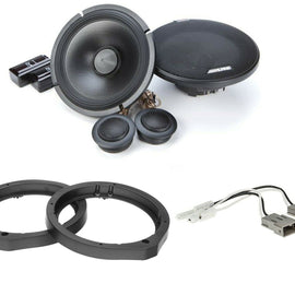 Alpine R-S65C.2 + Front or Rear Speaker Adapters + Harness For Select Honda and Acura Vehicles