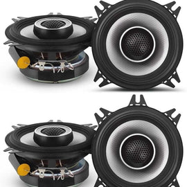 2 Alpine S-Series S2-S40 4" 140 Watts 2-Way Hi-Res Car Audio Coaxial Speakers