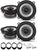 2 Alpine S2-S50 5.25" Speakers + Harness + 82-5600 Brackets Fit 1991-Up Ford