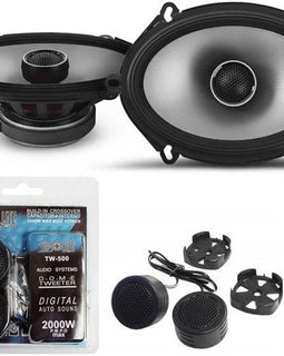 Alpine S2-S68 - Next-Generation S-Series 6x8 Coaxial Speaker Set & TW500