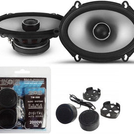 Alpine S2-S68 - Next-Generation S-Series 6x8 Coaxial Speaker Set & TW500