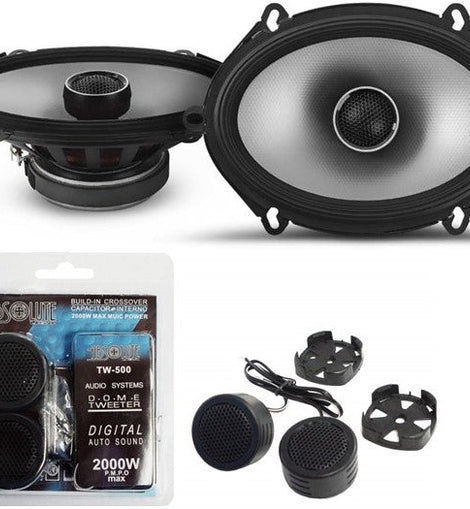 Alpine S2-S68 - Next-Generation S-Series 6x8 Coaxial Speaker Set & TW500