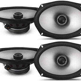 2 Alpine S2-S69 260 Watts S-Series 6x9" 2-Way Hi-Res Car Audio Coaxial Speakers & KIT10 Installation AMP Kit