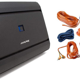 ALPINE S-A55V 440w RMS 5-Channel S-Series Car Audio Amplifier Class D + Absolute 4 Gauge Amp Kit