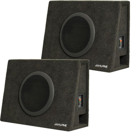 Alpine SBT-S10V Bundle – 2 Alpine SWT 10" Loaded Truck Enclosures (2-Ohms each)