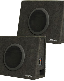 2 Alpine SBT-S10V 10" Loaded Truck Enclosures 1000W Ported Subwoofer Enclosure