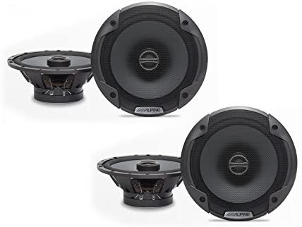 2 Pair Alpine SPE-6000 Car Speaker<BR/>480W Max, 120W RMS 6.5