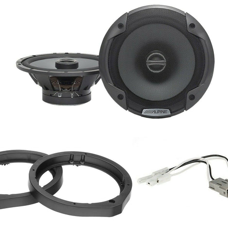 Alpine SPE-6000 + Front & Rear Speaker Adapters + Harness For Select Honda and Acura Vehicles