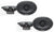 2 Pair Alpine SPE-6090 6X9" 600W 2-Way Type-E Series Coaxial Speakers