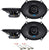 Alpine S 5x7" Front+Rear Speaker Replacement Kit For 1997-1998 Ford F-150