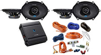 4 ALPINE S2-S68 230W 6x8" 5x7" 2-Way Speaker + Alpine S2-A36F 4-Ch Amplifier + 4 Gauge Amp Kit