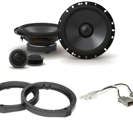 Alpine S-S65C + Front or Rear Speaker Adapters + Harness For Select Honda and Acura Vehicles