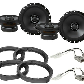 2 Alpine S-S65C 6.5" Speaker Package With Speaker Adapter and Harness For Select Honda and Acura Vehicles