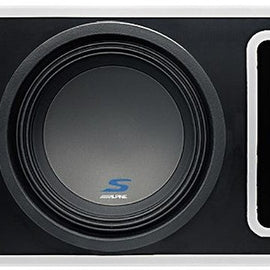 Alpine S-SB12V KTA-200M 12" Vented Loaded Halo Enclosure with Alpine KTA-200M PowerStack Amplifier