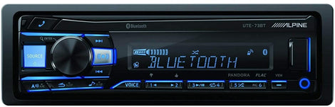 Alpine UTE-73BT, Single-DIN Digital Media Stereo w/ Bluetooth, USB & Auxiliary