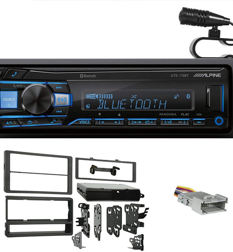 Alpine UTE-73BT Digital Media Bluetooth Stereo Receiver+ Kit For 2003-2004 Toyota Matrix