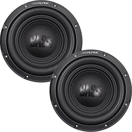 2 Alpine W10S4 10" Single 4 Ohm Subwoofer Bundle