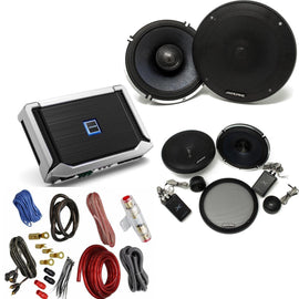 Alpine Type-X Bundle X-S65C 6x9" Component X-S65C 6.5" Coax Speaker X-A70F 700W 4Ch Amp and Wiring Kit