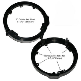 2 Set Absolute Honda 6.5" or 6.75" Speaker Adapter With Speaker Harness Front & Rear