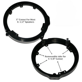 Honda 6.5" Or 6.75" Speaker Adapter 1Pair With Speaker Harness Front and Rear