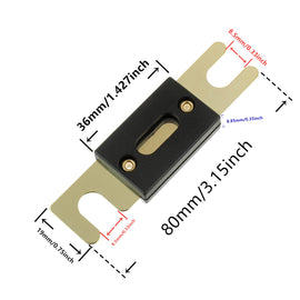 Absolute ANL80 80-Amp ANL Fuse Gold Plated High Quality Fuses Car Audio Blade