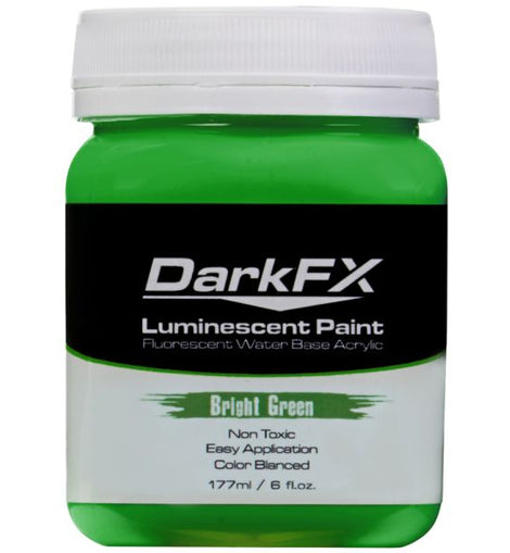 Antari DFX-VL6OZ-BGN 6-Ounce Bottle of Bright Green Water-Based Acrylic UV Fluorescent Paint